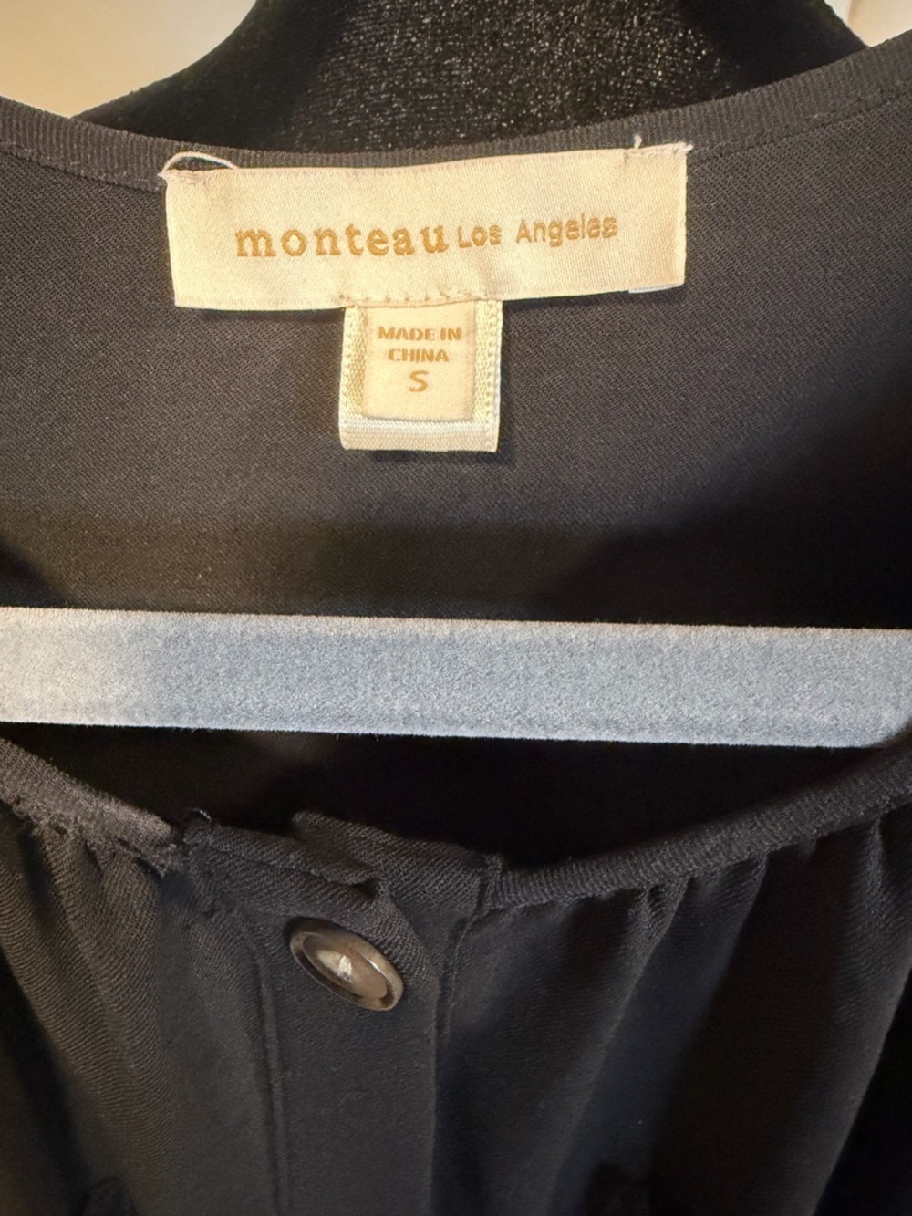Monteau Los Angeles Black Jumpsuit | Size Small - Picture 4 of 4